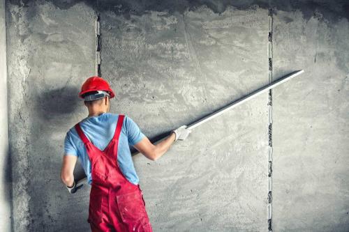 plastering